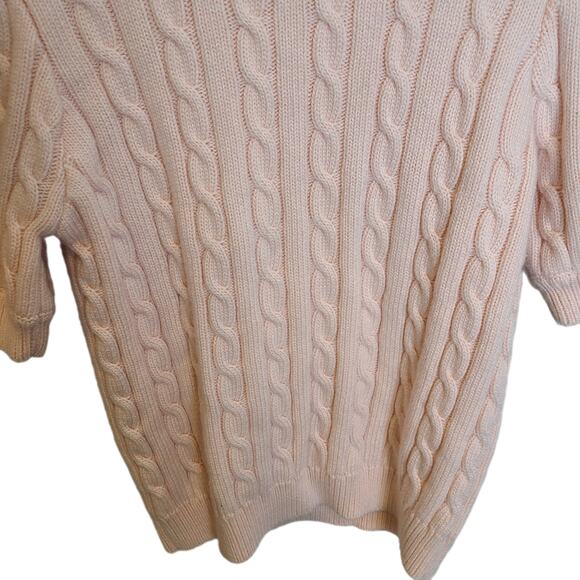 Anthropologie English Factory Womens Cable Knit Sweater Wool Preppy Soft Girl M - Picture 4 of 8